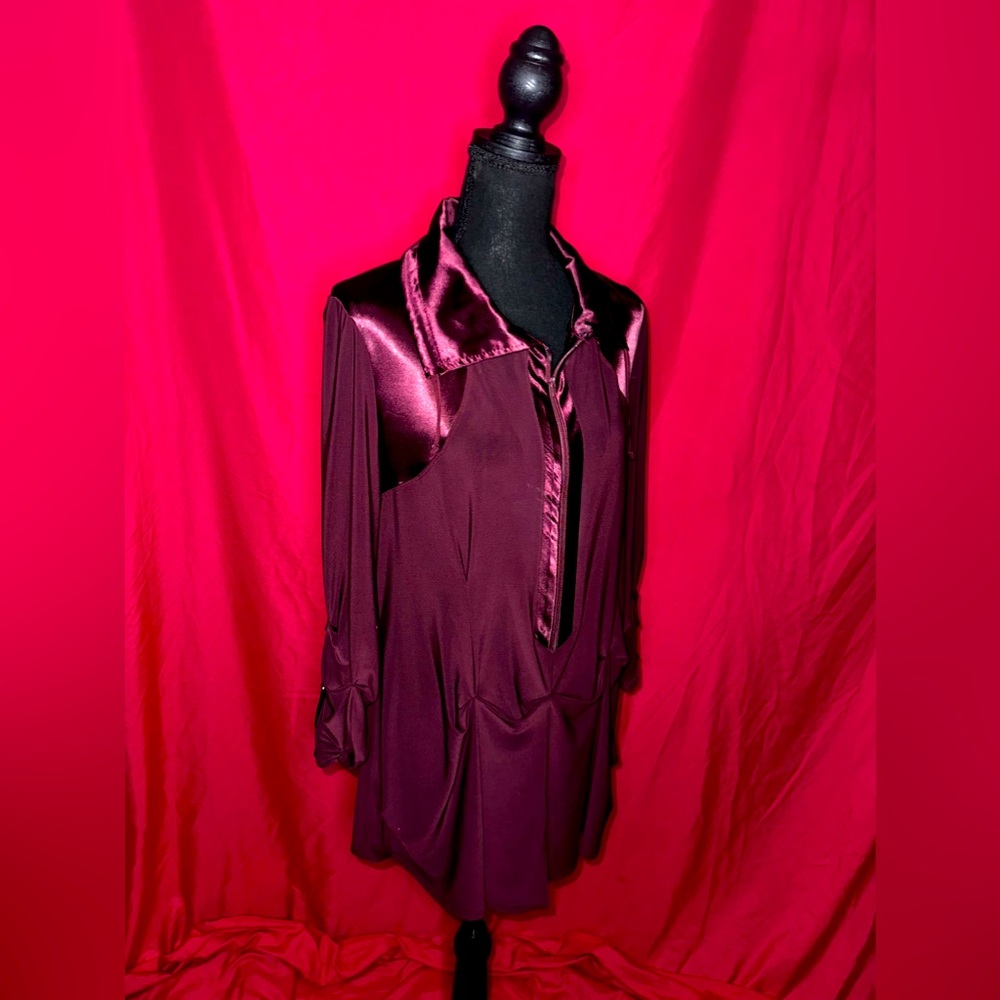 VINTAGE Picadilly Burgandy/Maroon (SIZE LRG) Holiday Mini Dress! NEW WITH TAGS!